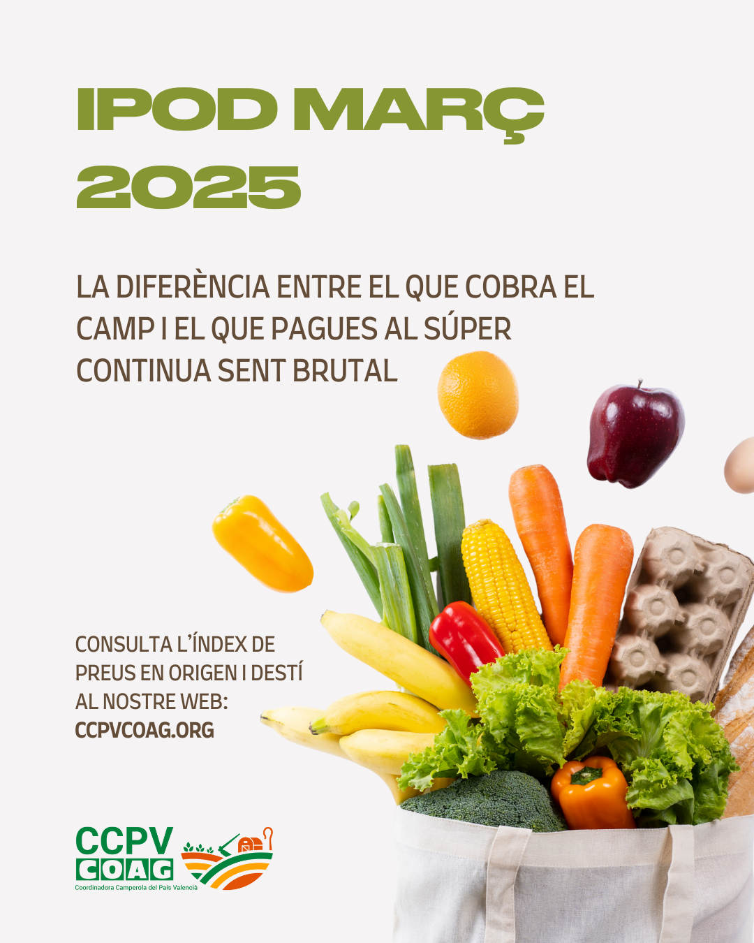 Índex de Preus en Origen i Destí (IPOD) – Març 2025